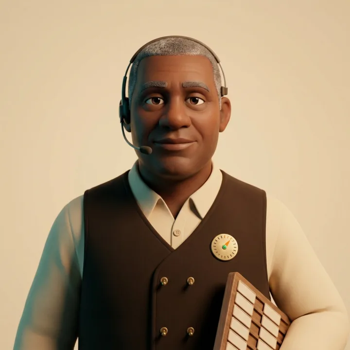Dale — dealer orchestration (drawn portrait)