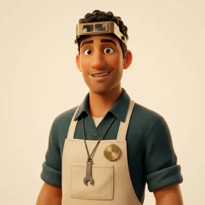 Pete — parts (drawn portrait)