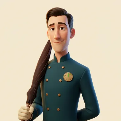 Victor — valet and shuttle (drawn portrait)