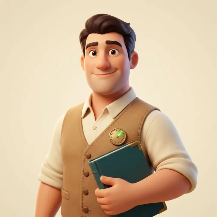 Vinnie — the vin agent — vehicle identity (drawn portrait)
